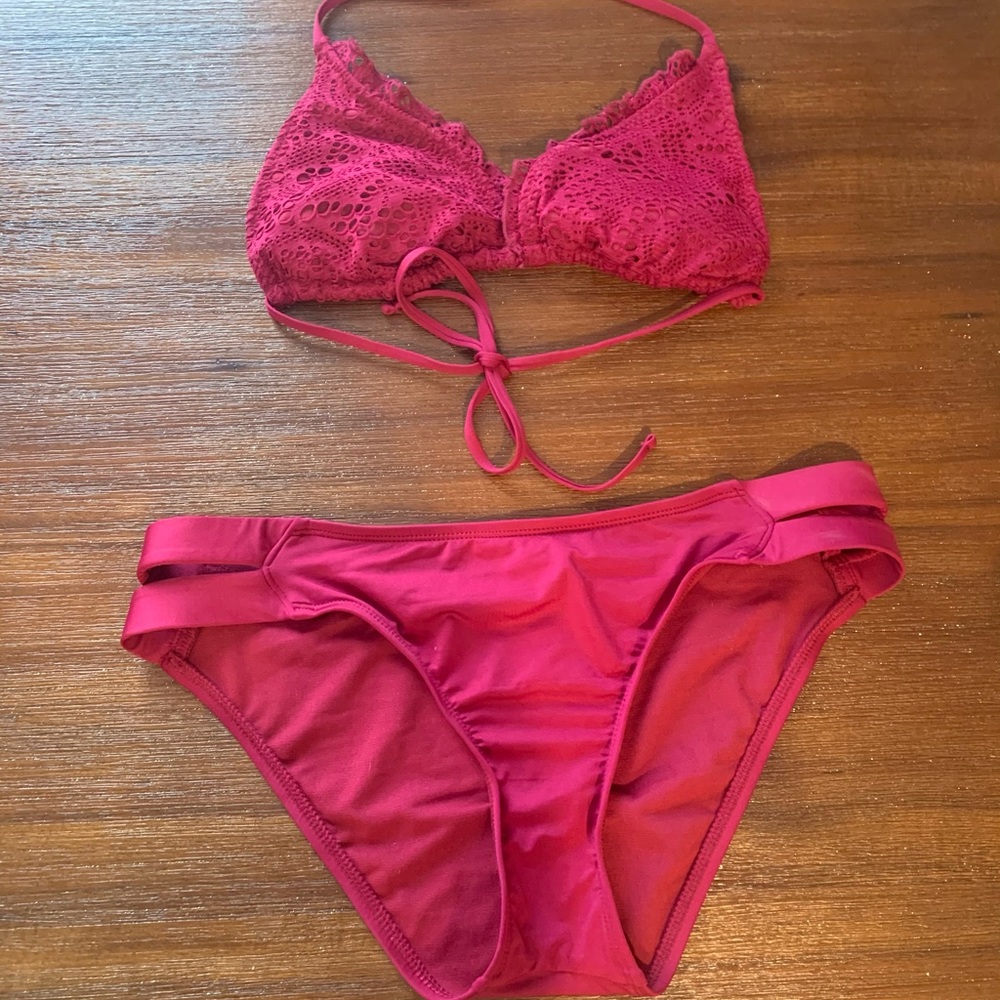 Mossimo cranberry bikini
